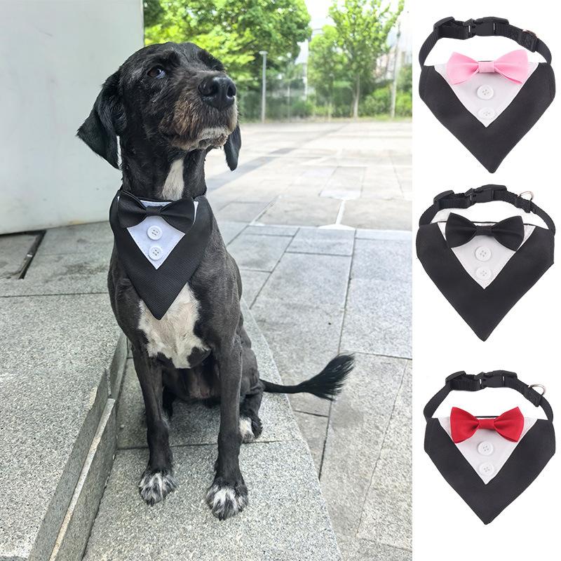 New Pet Bow Tie Collar British Style Wedding Accessory for Dogs Dog Harness Dog Collar Pet Dog Accessories