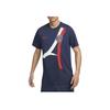 Nike Paris Saint-Germain Comfortable Casual Retro Football Short Sleeve T-Shirt Men Tops Deep-Navy HF0848-410