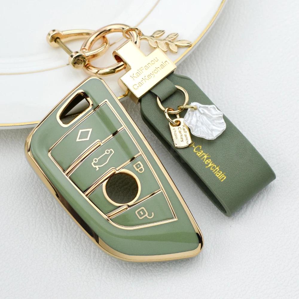 Car Key Case Cover For Bmw F20 G20 G30 X1 X3 X4 X5 X6 X7 G11 F15 F16 G01 G02 F48 Bag Accessories Key Holder Shell Keychain Set