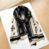 Scarf women's new winter tassel shawl butterfly versatile cashmere thickened warm and cold-proof scarf dual-purpose