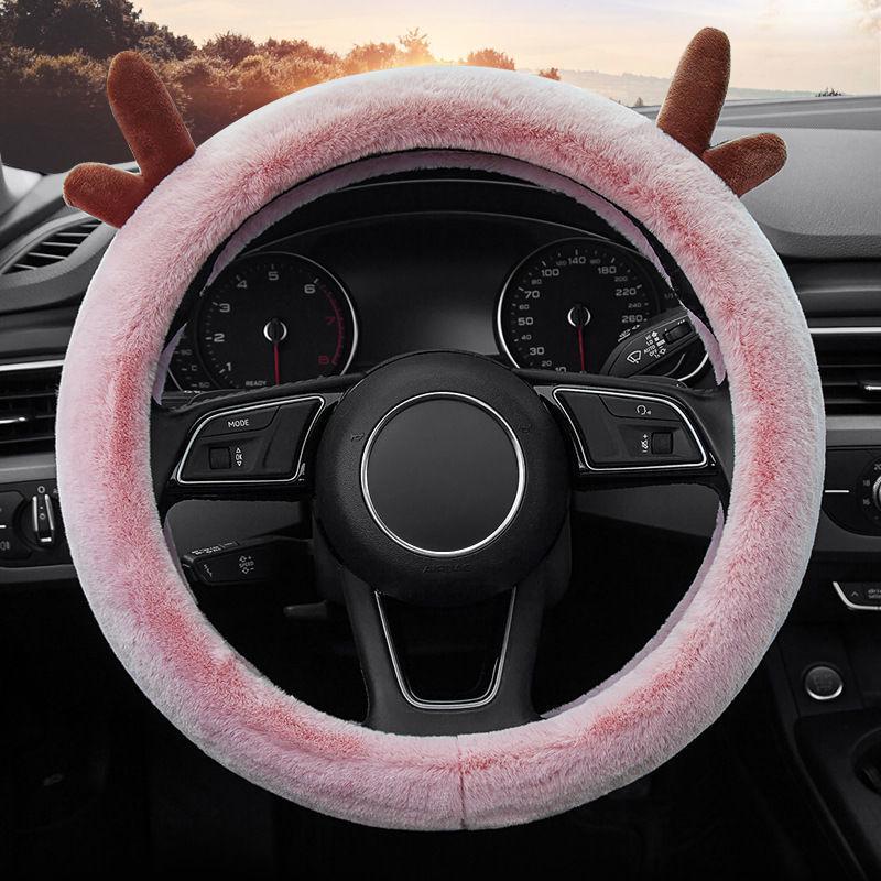 Cute Plush Steering Wheel Cover for All Seasons - Fits Mercedes Benz