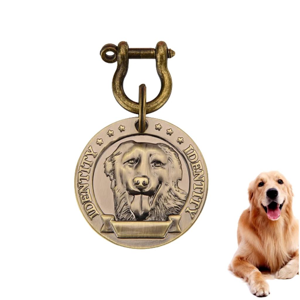 Bronze VIP Individuell Gravierbar Haustier ID-Marke Personalisierte Hausnummer Hund Katze Namensschild Halsband ID Anhänger