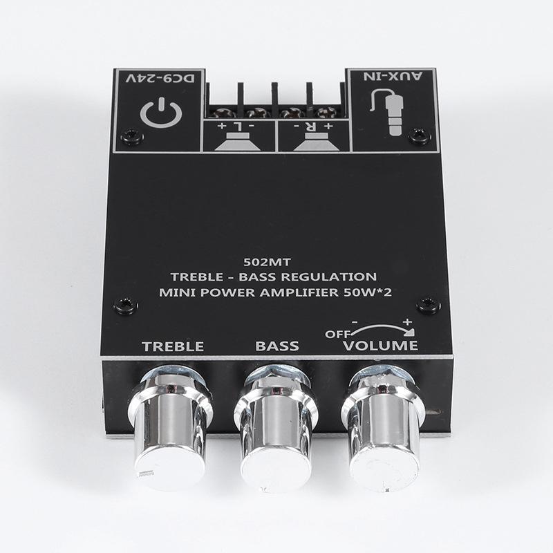 2.0 Channel High Power Audio Digital HIFI Stereo Amplifier Board 2X50W Bass AMP ZK-502MT Bluetooth 5.0 Subwoofer Amplifier Board