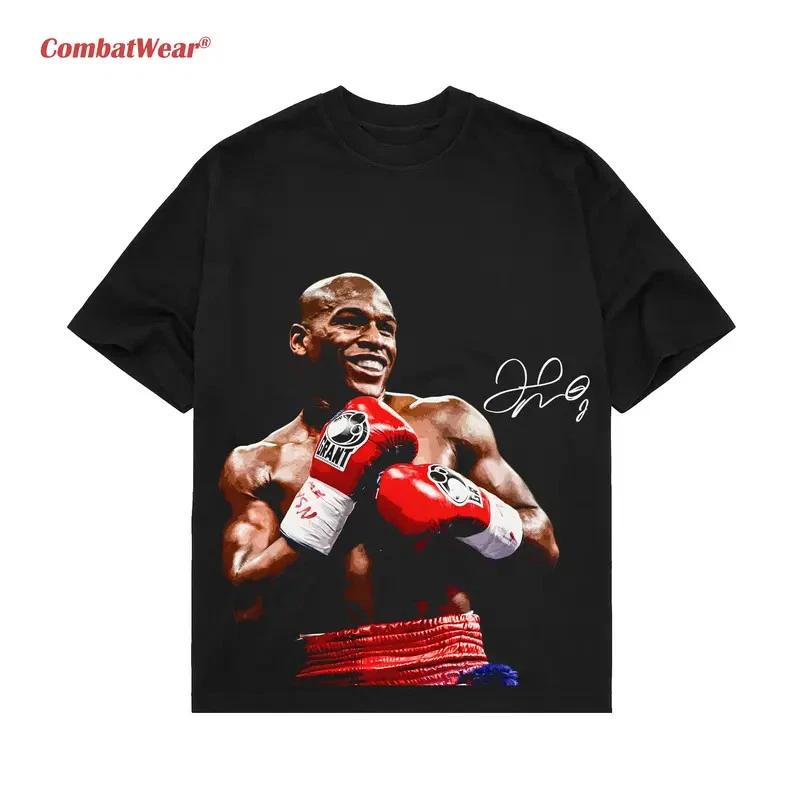 COMBATWEAR Boxing Fighters Floyd Mayweather Jr, Graphic Boxing Champion T-Shirt XXL