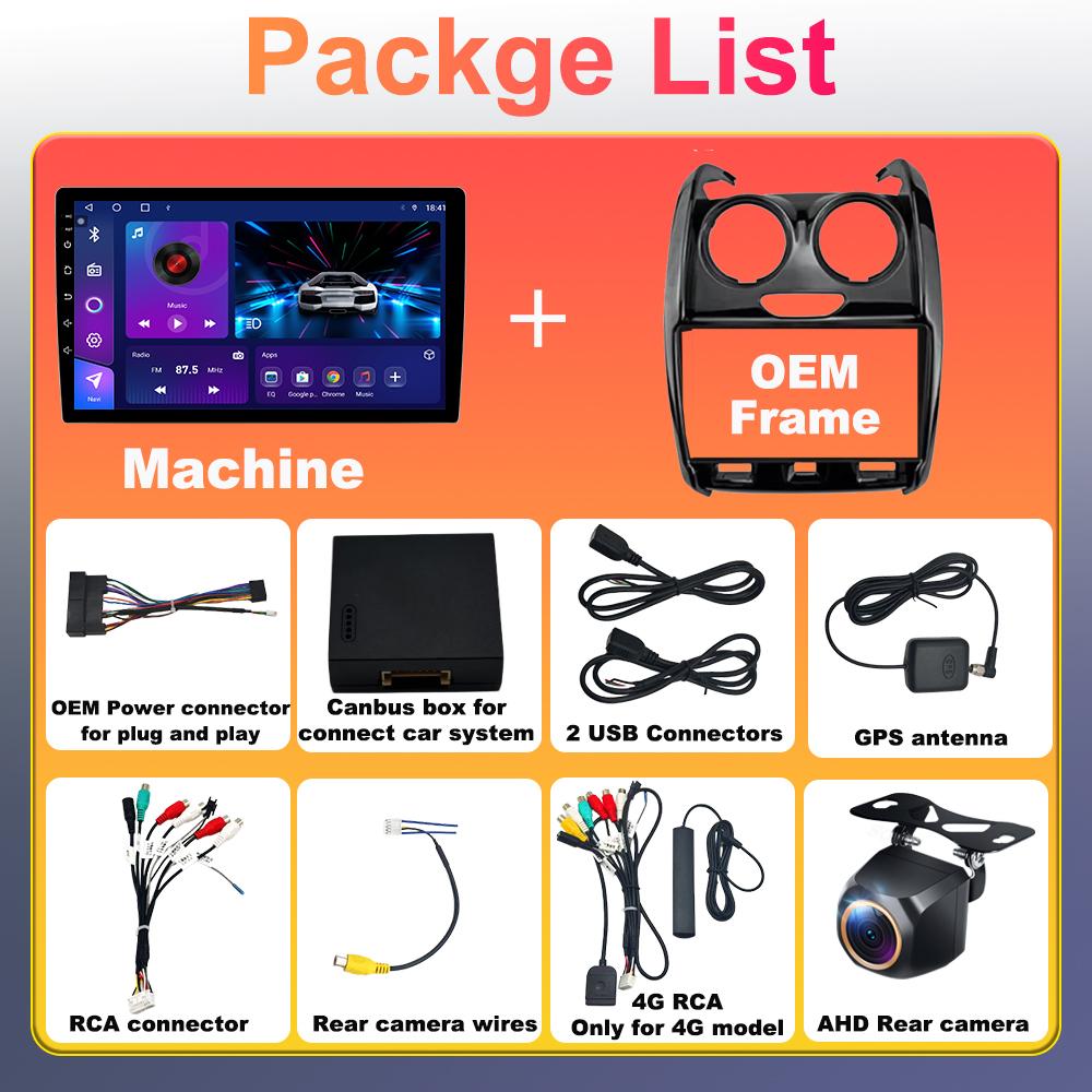 Car Radio For Renault Duster 2015 - 2020 For LADA Largus 2021 Android 14 Multimedia Player GPS Navigation Carplay Android Auto