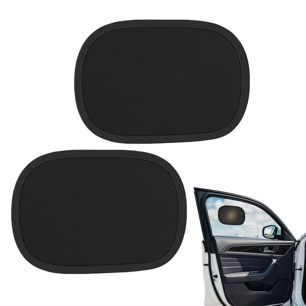2Pcs Car Window Sun Shade Electrostatic Sun Visor for Car Side Window Sun Shade Curtains Anti-Glare UV-Blocker Sun Protection