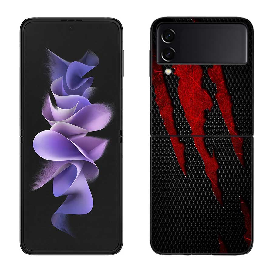 

Fierce Beast Claws Scratch Marks Phone Case For Samsung Z Flip 7 6 5G Galaxy Z Flip 5 4 3 Black Hard Cell Cover Luxury PC Shell Samsung Z Flip 7 5G