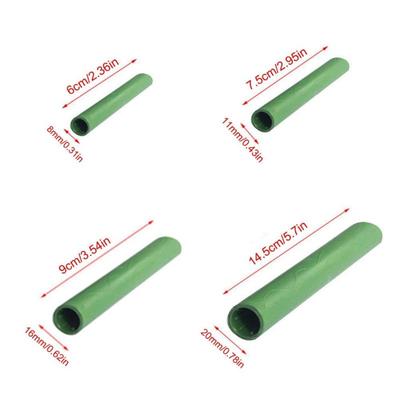 10 piezas Jardinería Soporte para plantas Tubo conector Plantas trepadoras Vides Estacas 8/11/16/20mm Conector de estaca para injertos Herramienta de jardín