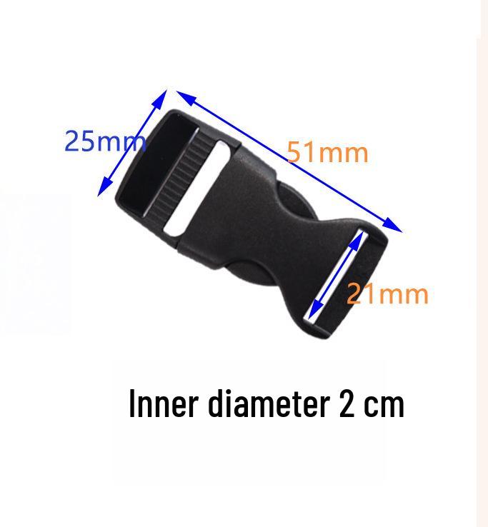 

POM Plastic Adjustable Snap Buckle for Backpack Waist Cinch Black