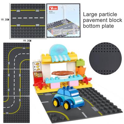 Diy Highway Road Plate Building Blocks Bricks Toys Compatible with Duplo