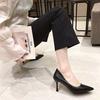 High Heeled Shoes for Women 2024 New Spring and Summer Versatile Pointed Temperament Work Shoes