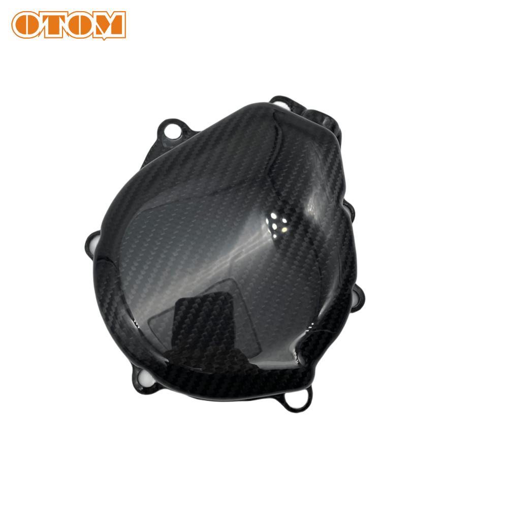 For KTM 2024 Motorcycle Ignition Cover Carbon Fiber Magneto Guard HUSQVARNA GASGAS XCFW XWF FE ECF ES EWF 450 500 Ignition Cover