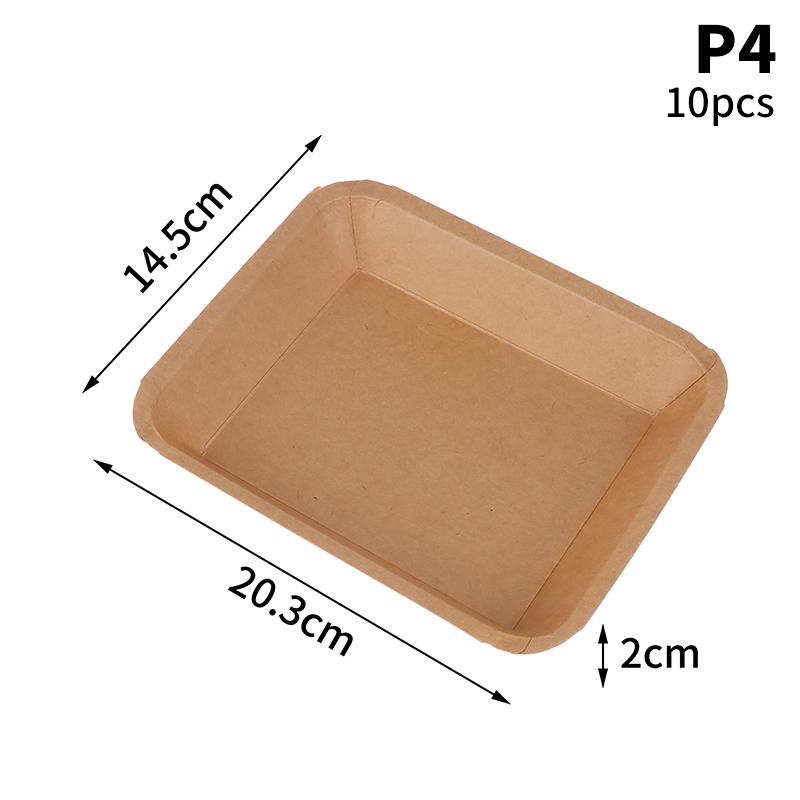 10Pcs Square Paper Plate Party Plates Tableware Dessert Cake Plates Bowls Dining Tableware For Wedding Birthday Party
