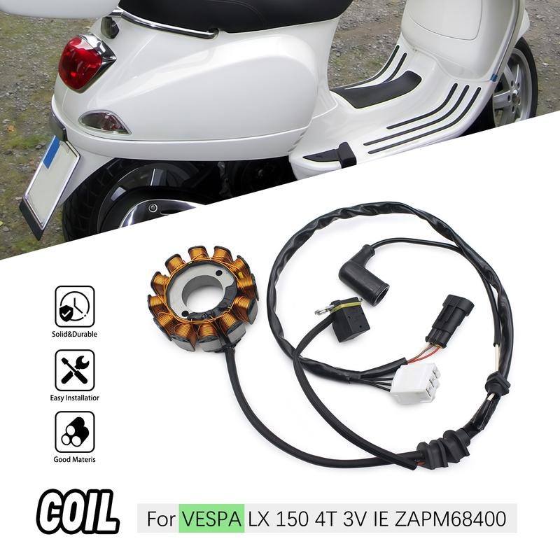 Motorcycle Coil Magneto Stator B016543 For VESPA LX 150 4T 3V IE ZAPM68400
