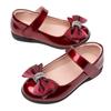 Summer New Bowknot Girls Single Shoes Soft Sole Stylish Children's Toe Shoes Korean Style Fashionable Princess Shoes