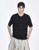 Jijelosongjio G-Zero Panther Round Neck Half Cardigan Black Si3Kt802Bk