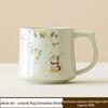 Jisu Guihua Ceramic Cat Mug - Office & Home Cup for Water, Tea, or Breakfast