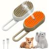 1Pc 3-In-1 Automatic Cleaning Pet Grooming Brush With Steam Spray, Suitable For Hair Removal Control In Cats And Dogs (2026 New Model)