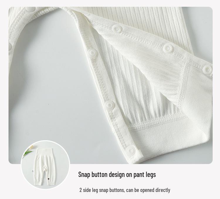 Newborn High-Waist Cotton Snap Pants - Baby Autumn Big Butt Style