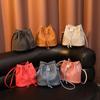 Niche Minimalist Drawstring Bucket Shoulder Bag 2025 – Versatile Fashion Trend Bag