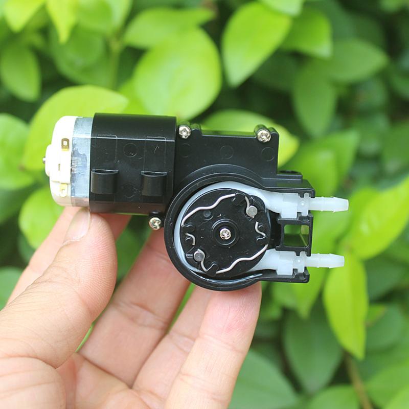 Gleichstrom 3V 3,7V 5V Kleiner 280 Motor Peristaltische Dosierpumpe Selbstansaugende Saugwasserflüssigkeitspumpe Reversible Quetschpumpe