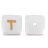 10Pcs 12mm Silicone Letters Beads English Alphabet Baby Teether For Personalized Name Pacifier Chain Clip Toys Accessories