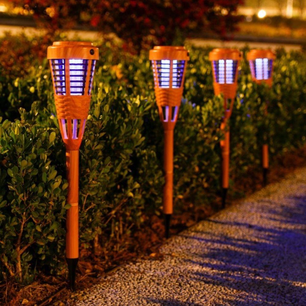 Non-toxic Safe Outdoor Bug Zapper Ground Spike Plug-in UV Light Insect Trap Lamp  Yard Patio