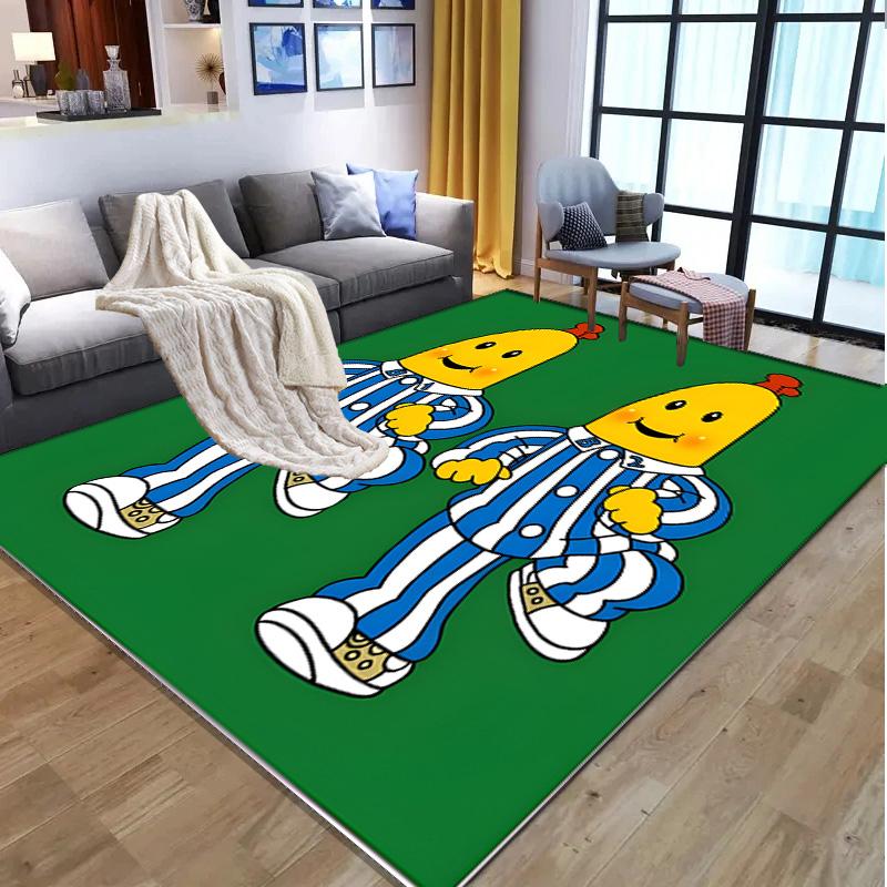 Bananas in Pyjamas Pattern Rug, Indoor/Outdoor Mat, for Picnic, Gameroom, Bedroom, Office, Living Room, Home Decor Carpet, Birthday Gift