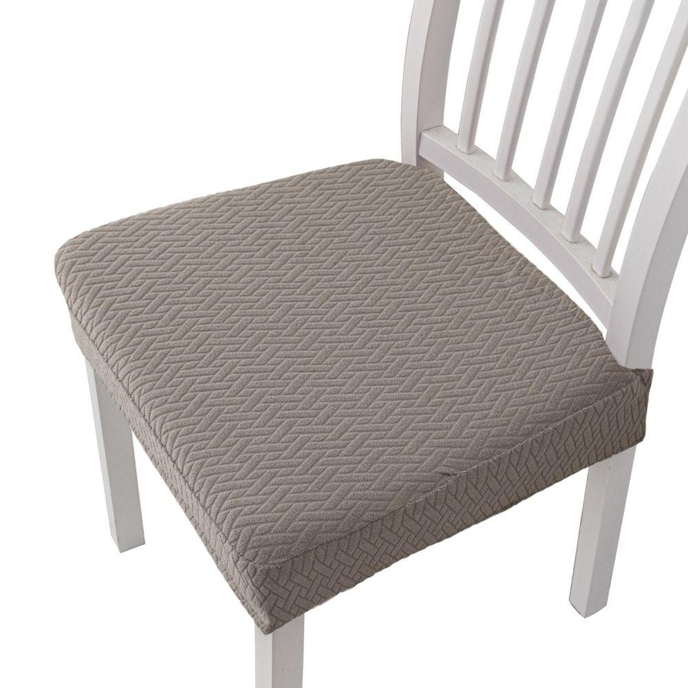 Solid Colors Stretch Chair Seat Covers Washable Removable Elastic Seat Protectors Anti-dust Thickened Spandex Chair Covers