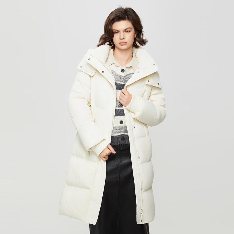 Shetu Women's Winter Long Hooded Down Jacket