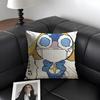K-Keroro Gunsouu Frog Cartoon Cushion Cover Natural Linen Organic Fabric Double-Sided Printing Sofa Home Decor Gift Pillow Case