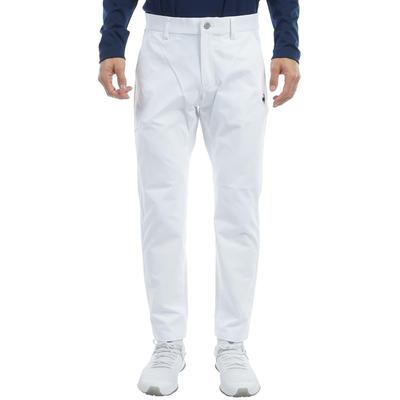 Coq Sportif Golf Pants Tapered Sweat Absorbent Quick Drying UVCUT Simple Golf LG4FLP50M WH00 [Le Golf] [Stretch Forcer] Quarter-length Men's (White)