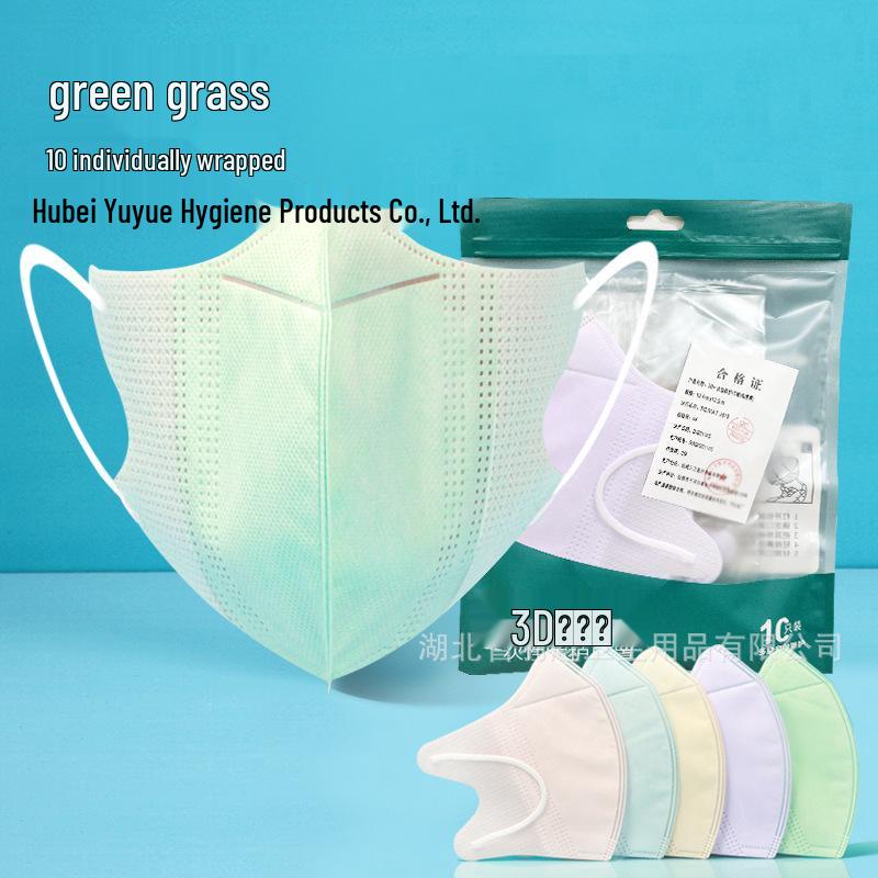 3D Stereo Breathable Face Masks: Fashionable, Individually Packed, Free Shipping, 10-Pack