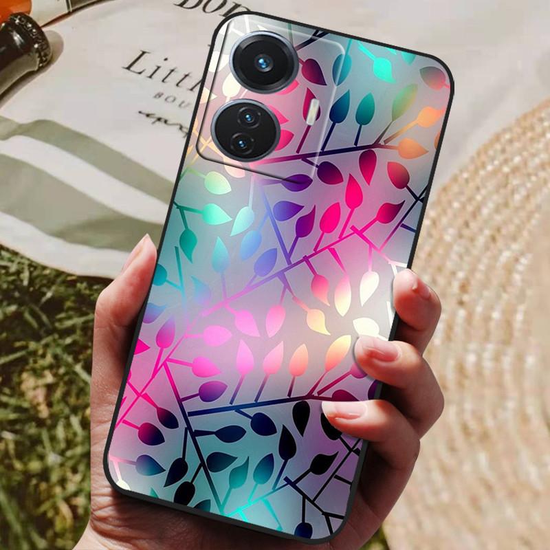 Etui dla vivo T1 4G VivoT1 V2153 Miękkie Silikonowe Etui na Tył z TPU dla vivo T1 44W Etui na Telefon Snapdragon 680 Ochronne Modne Coque