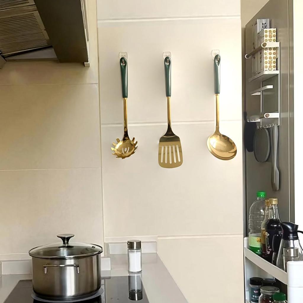 15 Clear Small Wall Hooks with 20 Strips for Hanging, Wire Toggle Hooks for Walls No Damage, Utility Hooks Heavy Duty with Adhesive Strips for