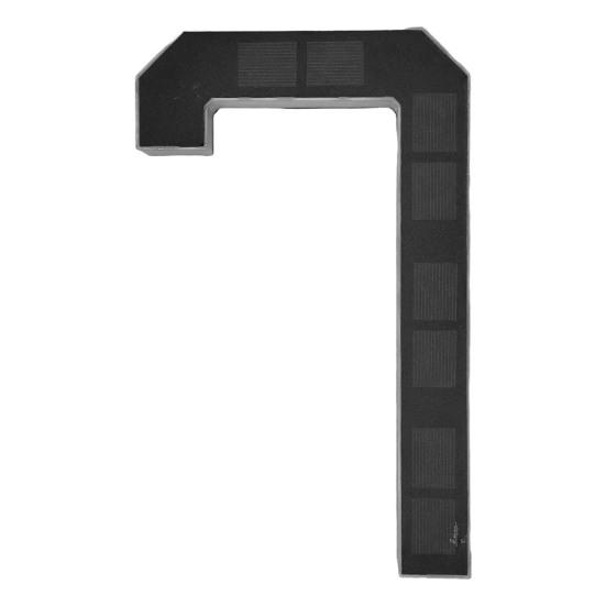 Solar House Number Sign 9-Inch LED Backlight Address Sign Auto On/Off Waterproof Solar LED Number Pendant No-Drill Installation Modern Address Plaque