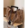 Large-capacity Bag Women's Autumn and Winter New Class College Student Versatile Shoulder Bag Textured Commuter Tote Bag