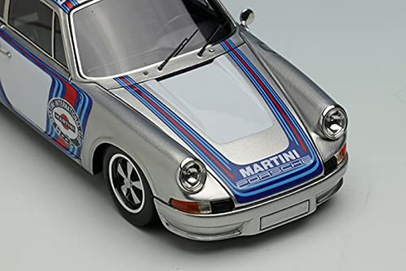 VISION Porsche 911 Carrera 1973 Stripe Finished Product VM009R 1/43 RS2.7 Silver/Martini