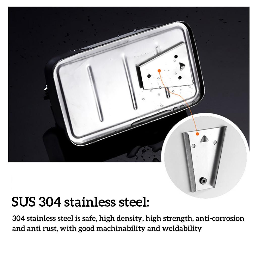 500/800/1000ML Shower Gel Dispenser Wall Mounted Soap Dispenser Stainless Steel Leak-proof Toilet Bathroom Shampoo Lotion Pump Container 1000ml