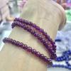 Jewelry Natural Crystal Bracelet Women'S 7A Grade Positive Purple Ice Body Brazilian Purple Teeth Black Bracelet Three Circles Rich Color