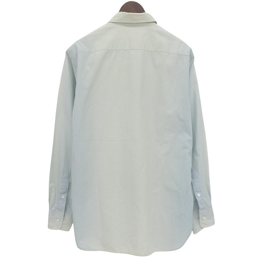 AURALEE Washed Finx Twill Gradation Dyed Shirts, Men's Light Blue Long Sleeve Shirt, A20Stainless Steel03GN, 20Stainless Steel Tops 0 Light blueUsed