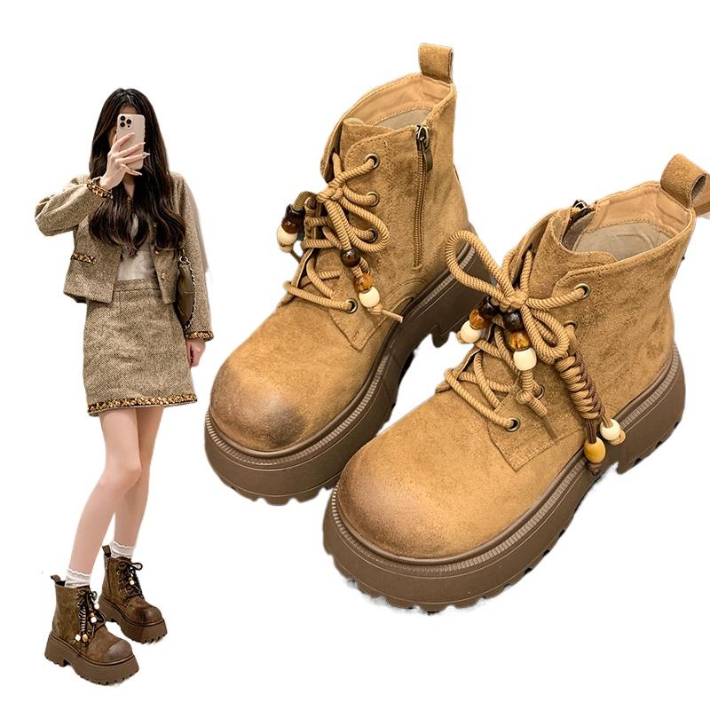 Platform Women's Ankle Boots High Heels Designer Shoes Winter 2025 Fashion Chelsea Boots New Trend Goth Walking Mujer De Botas