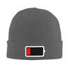 1 Batterie Pile Vide Chapeau en Laine Chaude Bonnet d'Hiver Bonnet à Pompon Casquettes Hip Hop pour Unisexe