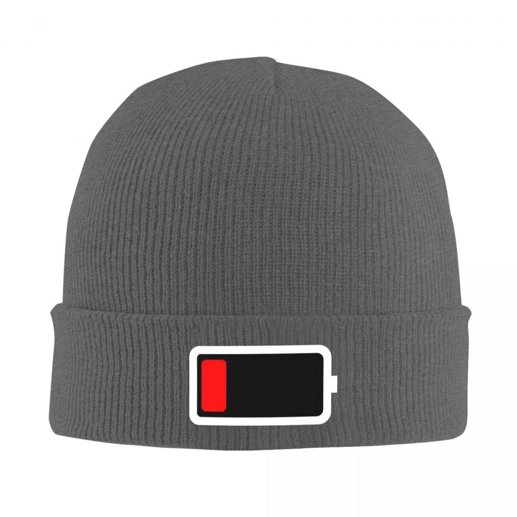 1 Batterie Pile Vide Chapeau en Laine Chaude Bonnet d'Hiver Bonnet à Pompon Casquettes Hip Hop pour Unisexe
