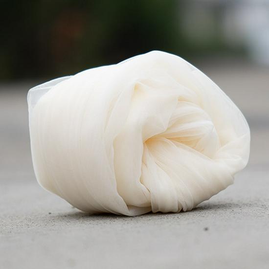 Fairy Mist Soft Tulle Fabric: Handmade Solid Color Lace Veil for Clothing DIY Projects