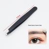 Stainless Steel Slanted Flat Head Eyebrow Tweezers for Multi-functional Hair Removal