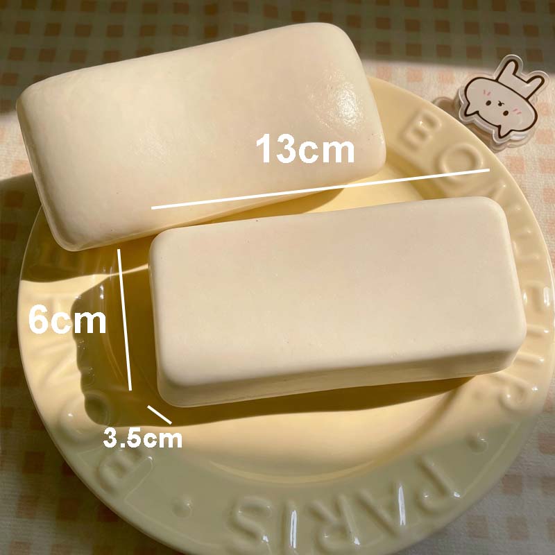 Simulated Squishy Sticky Rice Cake Slow Rising Fidget Toy Slow Rebound Yogurt Cake Soft Mini Squeeze Stress Toy for Adult