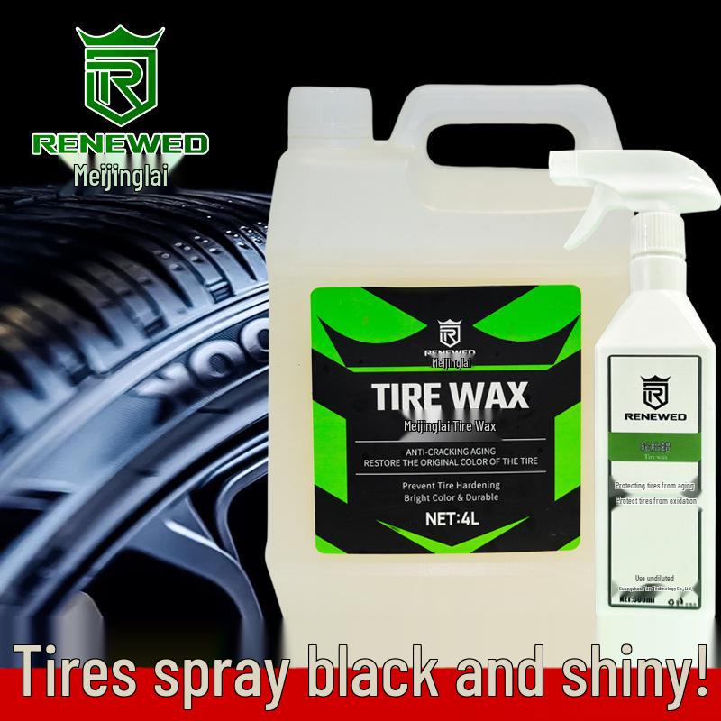 Tire Shine & Protection Wax: Durable Blackening, Anti-Aging Coating for Enhanced Glaze and Maintenance