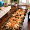 Chinese Red Dragon Long Runner Rug,vintage ink beast print floor mat,entry hallway,bedroom,balcony interior decor