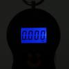 Portable Plastic Electric Digital Hanging Scale with Hook Tool for Fishing Luggage (Black)